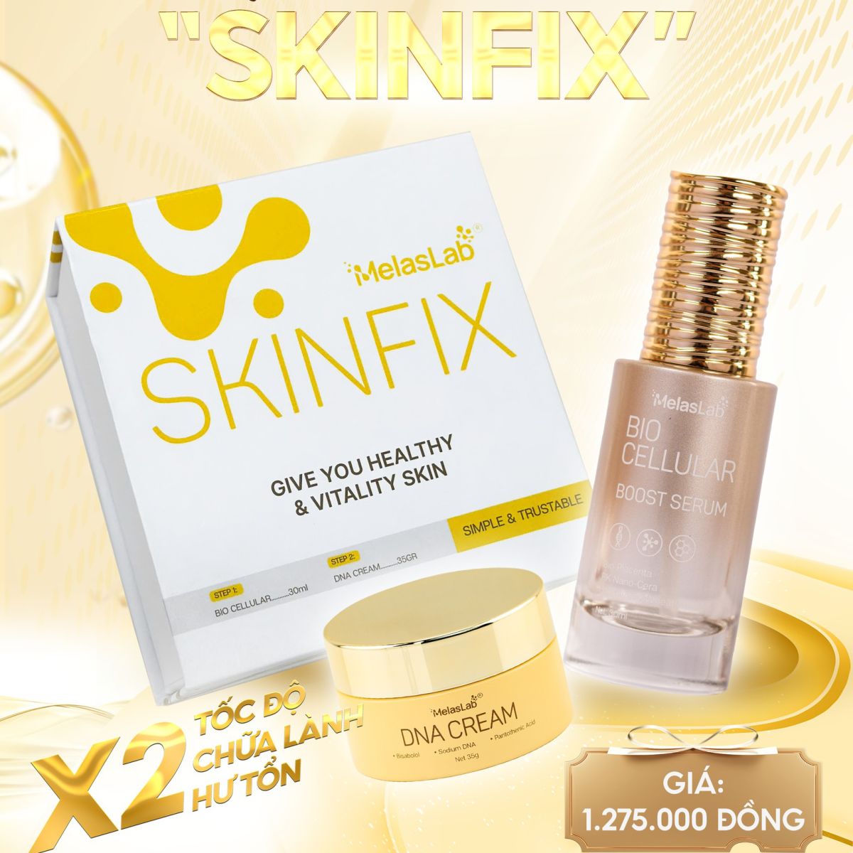 Bộ Phục Hồi Chuyên Sâu SkinFix Melaslab