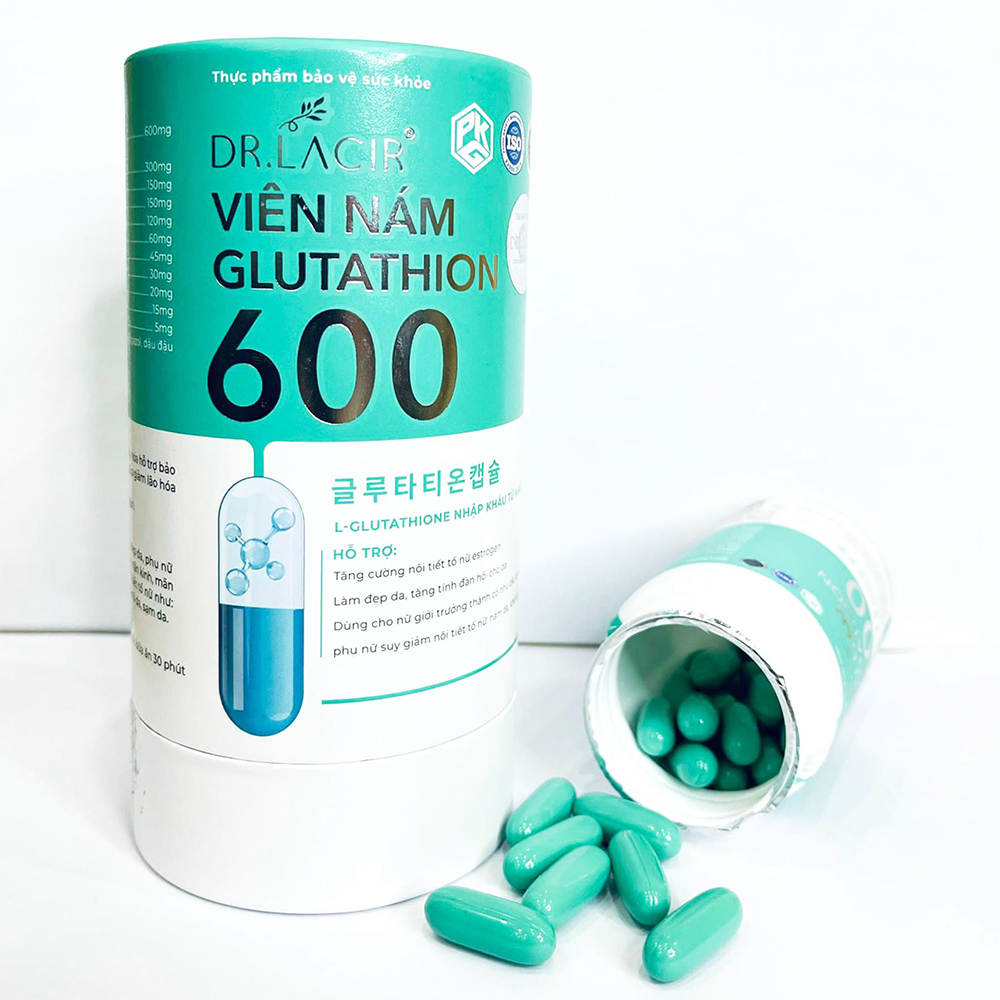 viên nám glutathione Viên Uống Glutathione 600 Dr Lacir