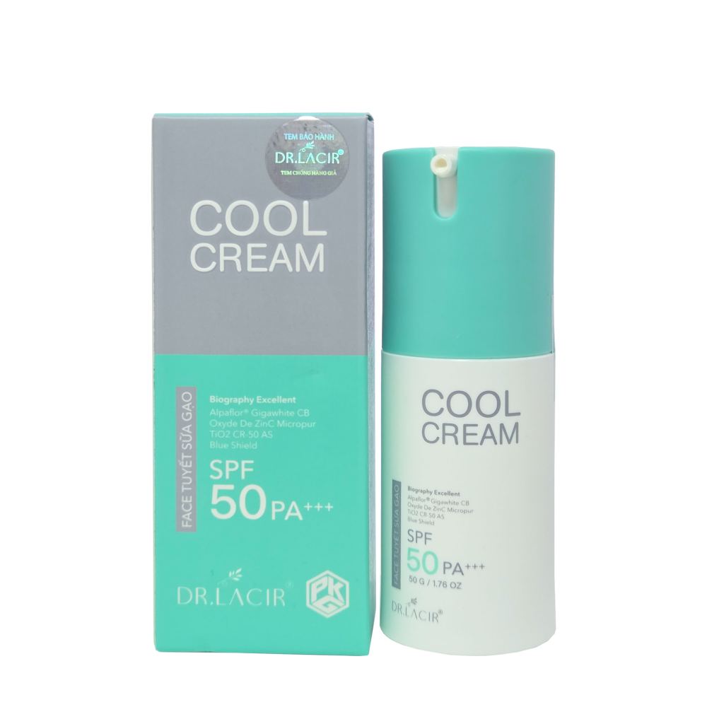 Kem chống nắng Cool Cream Dr Lacir Dưỡng Trắng Make Up