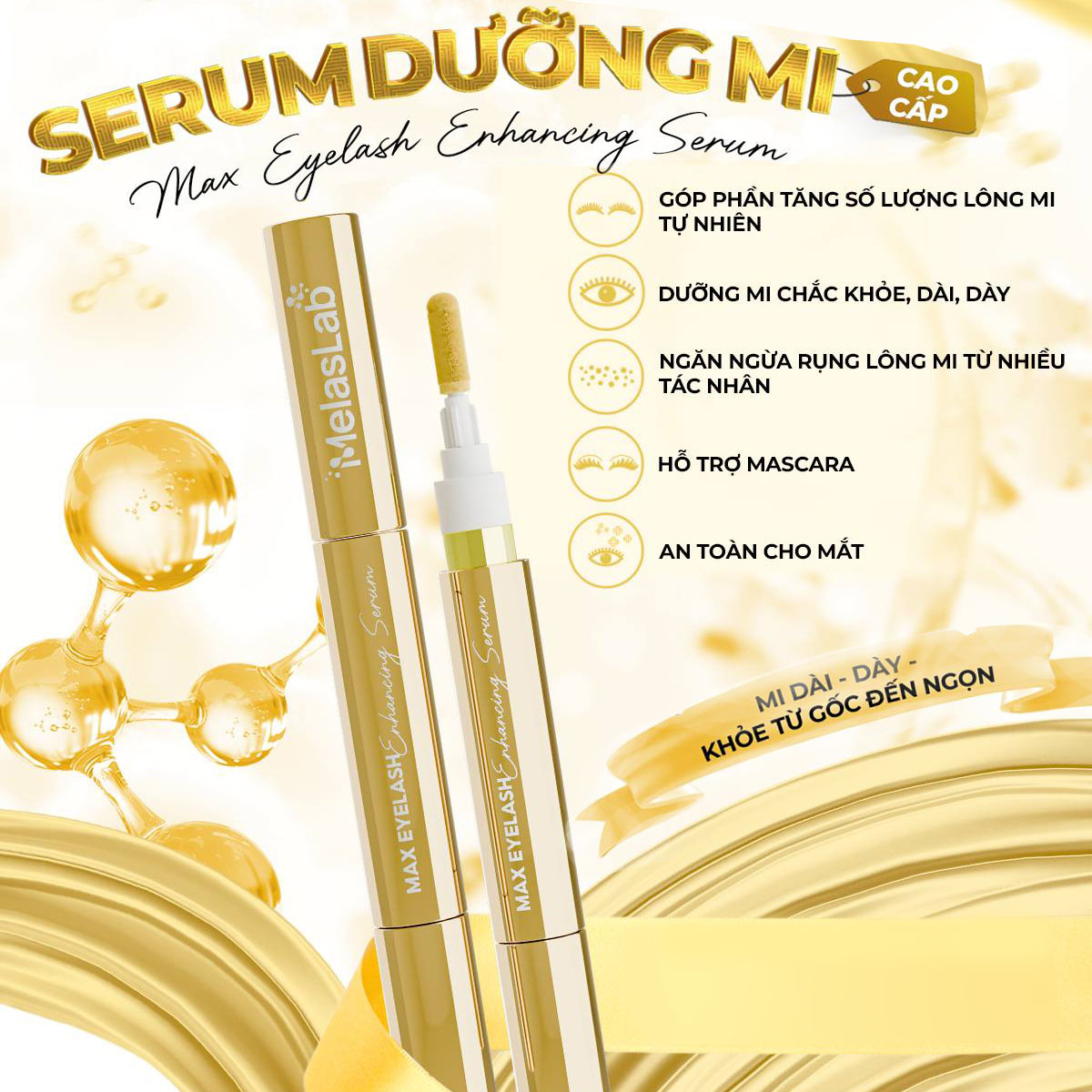 Serum Dưỡng Mi Max Eyelash Melaslab