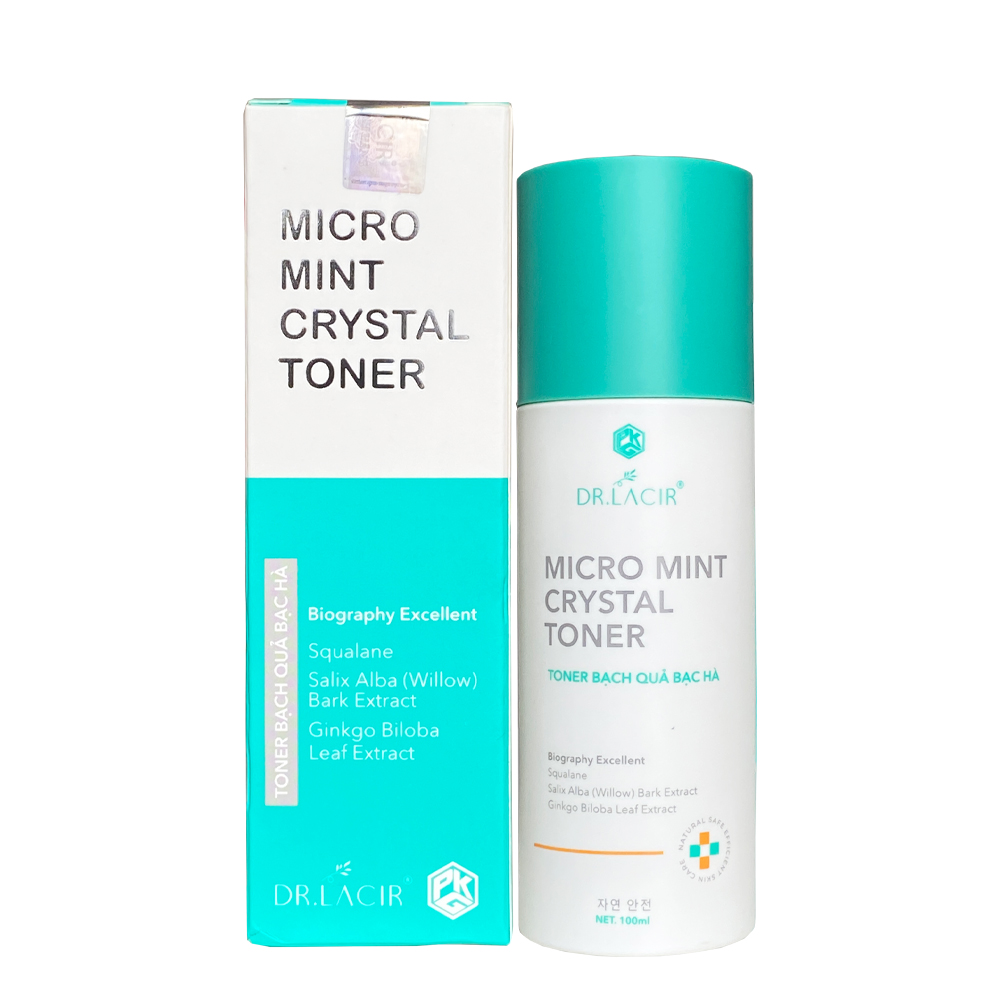 Toner Bạch Quả Bạc Hà Micro Mint Crystal Dr Lacir